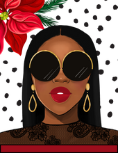 Load image into Gallery viewer, Red & Black Polka Dot Greeting Card Set