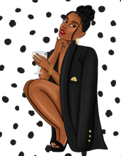 Load image into Gallery viewer, Red & Black Polka Dot Greeting Card Set