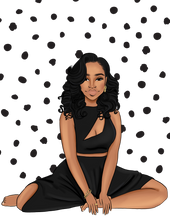 Load image into Gallery viewer, Red & Black Polka Dot Greeting Card Set