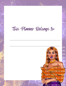 Purple Planned with Purpose Planner