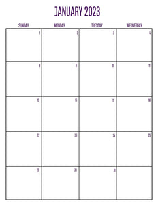 2024 Purple Planned with Purpose Planner